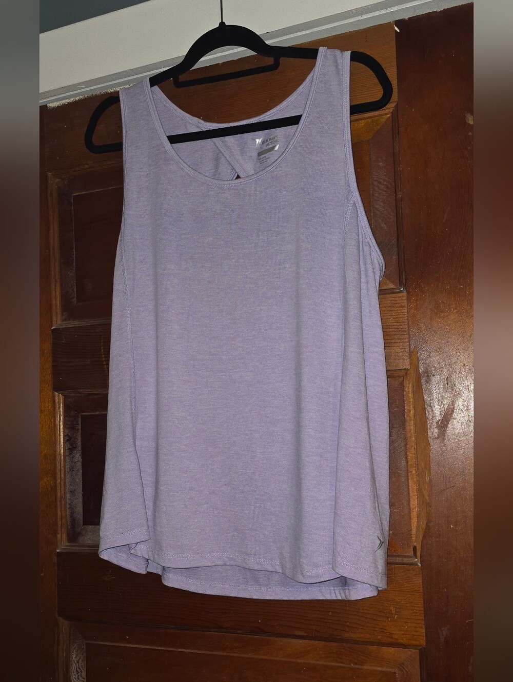 Old Navy Fitted Active Light Purple Sleeveless Women's Tank Top